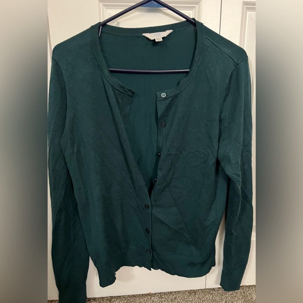 Dark green woman’s cardigan